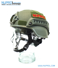 NP MICH 2000 Railed Helmet Green