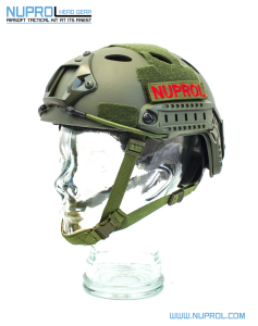 NP Fast Railed Helmet Green