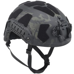 NP Fast Railed SF Helmet - Black Camo