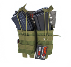 NP PMC AK Double Open Mag Pouch - Green
