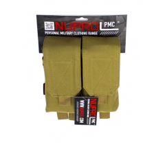 NP PMC M4 Double Flap Lid Mag Pouch - Tan