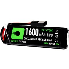 LiPo Battery 1600mAh 7.4v 20c (STK|Small Tamiya) 