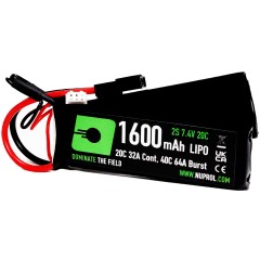 LiPo Battery 1600mAh 7.4v 20c (DBL|Small Tamiya) 