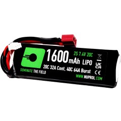 LiPo Battery 1600mAh 7.4v 20c (STK|Deans) 