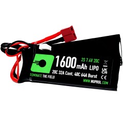 LiPo Battery 1600mAh 7.4v 20c (DBL|Deans) 
