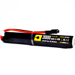 Li-Ion Battery 3000mAh 7.4v 10c (STK|Small Tamiya) 