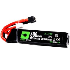 LiPo Battery 600mAh 7.4v 20c (PDW|Mini Deans) 