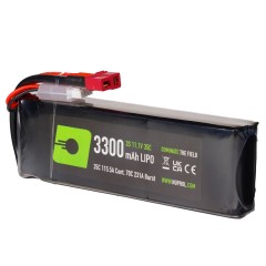 LiPo Battery 3300mAh 11.1v 35c (STK|Deans) 