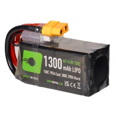 LiPo Battery 1300mAh 14.8v 150c (STK-Alu|XT60) 