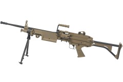 A&K M249 MK1 (Dark Earth) (Plastic)