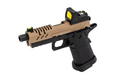 Hi-Capa 3.8 Pro + RDS GBB Pistol (Bronze|Tan)