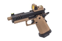 Hi-Capa 3.8 Pro + RDS GBB Pistol (Black|Tan)
