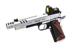 CS Defender Pro + RDS GBB Pistol (Silver|Black) (Silver Barrel)
