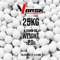 Airsoft BBs (25kg Bulk Sack) (0.20g) (White)