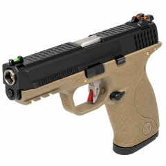 **PRE ORDER** Big Bird E-Force Tan (Black-Silver) GBB Airsoft Pistol