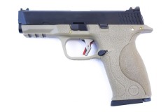 **PRE ORDER** Big Bird E-Force Tan (Black-Silver) GBB Airsoft Pistol
