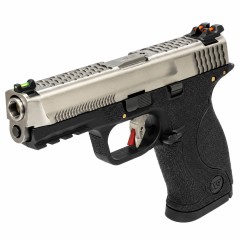 Big Bird E-Force Vented Black (Silver-Silver) GBB Airsoft Pistol