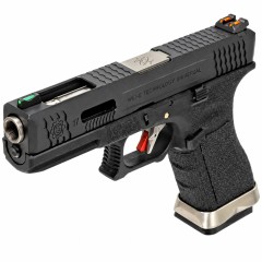 EU7 E-Force Black (Black-Silver) GBB Airsoft Pistol