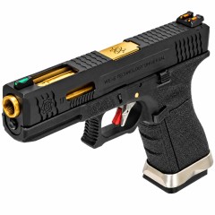 EU7 E-Force Black (Black-Gold) GBB Airsoft Pistol