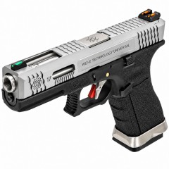 EU7 E-Force Black (Silver-Silver) GBB Airsoft Pistol