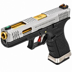 EU7 E-Force Black (Silver-Gold) GBB Airsoft Pistol