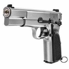 Browning Hi Power MKIII (Silver) GBB Airsoft Pistol