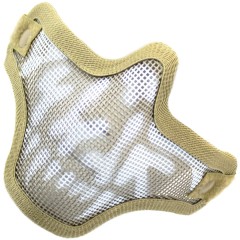 Mesh Lower Face Shield V1 Skull (Tan)