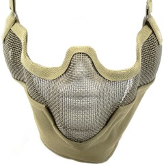 Mesh Lower Face Shield V2 Neck Protection (Tan)