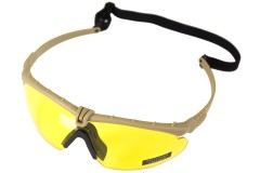 NP Battle Pro's - Tan Frame / Yellow Lense w/Insert