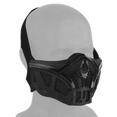 Mesh Lower Face Shield V7 (Black)