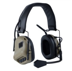 Communication Headset Wired Noise Reduction (Tan)