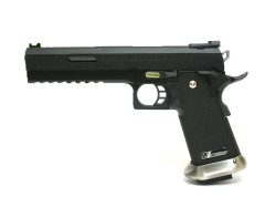 Hi-Capa 6.0 IREX GBB Pistol (Slide Text) (Black) (Gold Barrel)