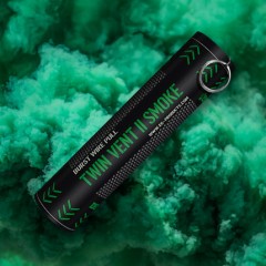 Twin Vent II Smoke Grenade (Burst Wire Pull) (~25s; 1.5g/s) (Green)