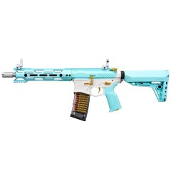 CM16 STEALTH 556 (Macaron Blue) Combat Machine AEG