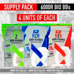 RZR Airsoft BBs 6000R (Supply Pack) BIO