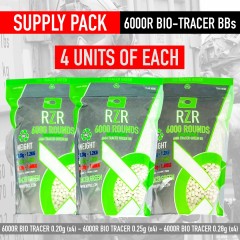 RZR Airsoft BBs 6000R (Supply Pack) BIO-TRACER