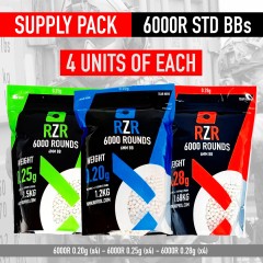 RZR Airsoft BBs 6000R (Supply Pack) STD
