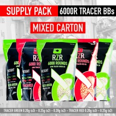 RZR Airsoft BBs 6000R (Supply Pack) TRACER