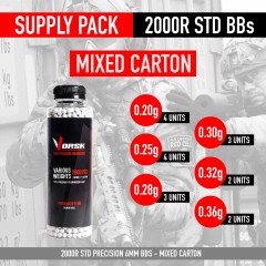 6mm Precision Airsoft BBs 2000R (Supply Pack) STD