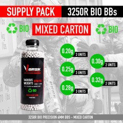 6mm Precision Airsoft BBs 3250R (Supply Pack) BIO