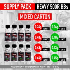 6mm Precision Airsoft BBs 500R (Supply Pack)