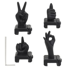 Hand Signal Sights (RIS) (Black)