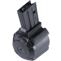 M4 LP-Drum Magazine AEG (Tokyo Marui) 1200R (Drum|Auto-Button) (Black)