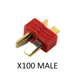 Deans T-Connector Pack (M-100pcs) 