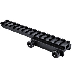 NUPROL RIS Rail Riser - 1/2 Inch 14 Slot - Black