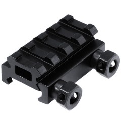 NUPROL RIS Rail Riser - 1/2 Inch 4 Slot - Black