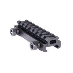 NUPROL RIS Rail Riser - 1/2 Inch 8 Slot - Black