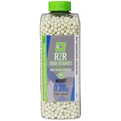RZR Airsoft BBs Biodegradable Tracer (3500R Bottle) (0.20g) (Green)