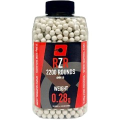 RZR Airsoft BBs (2200R Bottle) (0.28g) (White)