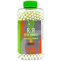 RZR Airsoft BBs Biodegradable Tracer (2200R Bottle) (0.30g) (Green)